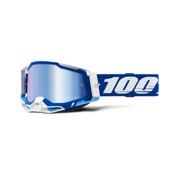 100%, RACECRAFT 2 Glasögon Blue - Mirror Blue Lens, VUXEN