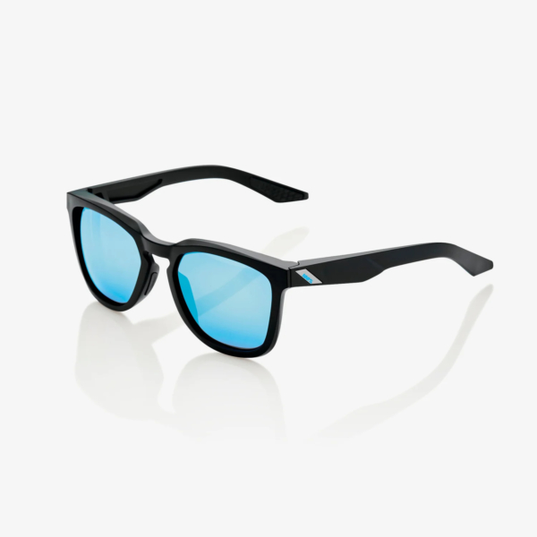 100%, HUDSON - Matte Black - HiPER Blue Multilayer Mirror Lens, VUXEN