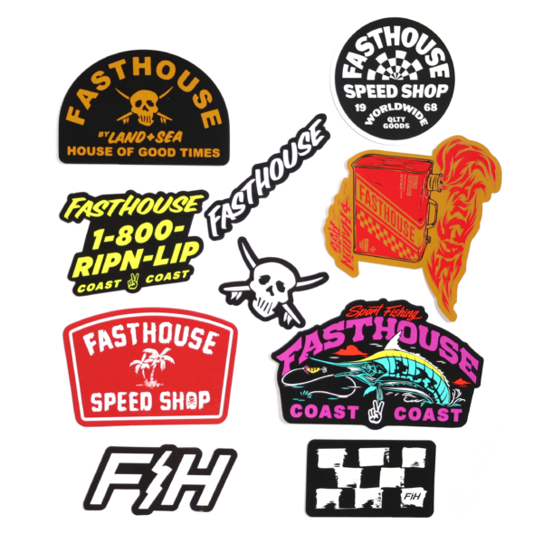 Fasthouse, Summer 24 Decal 10-Pack