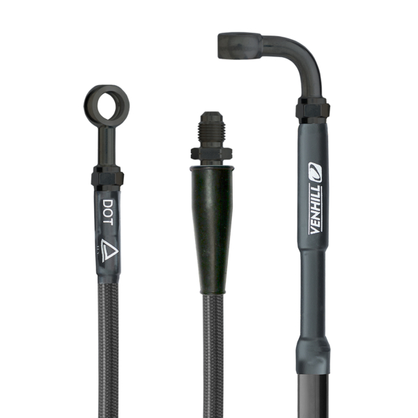 Venhill, Kopplingsslang<br />, CARBON SVART, Husqvarna 24 FE 250/TE 250, 24 FE 350/TE 150/TE 300, GasGas 24 EC 250/EC 250F/MC 250/MC 250F, 24 EC 350F/MC 350F/EC 300