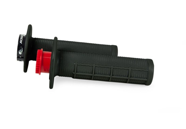 Rtech, R20 LOCK-ON GRIPS HALF WAFFLE BETA, SVART