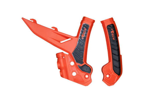 Rtech, Ramskydd, SVART ORANGE, KTM 24 450 EXC-F, 23-25 450 SX-F, 24 250 EXC/250 EXC-F, 23-25 250 SX/250 SX-F, 24 350 EXC-F/150 EXC/300 EXC/500 EXC-F, 23-25 350 SX-F, 23-25 125 SX/300 SX, 25 150 SX, GasGas 24 EC 450F/EC 500F