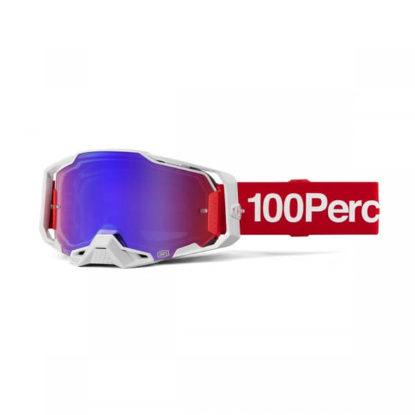 100%, ARMEGA Glasögon Corbin - Mirror Red/Blue Lens, VUXEN